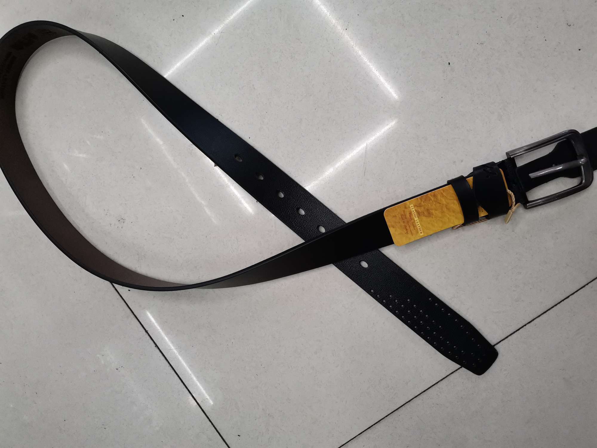 Pin buckle head belt