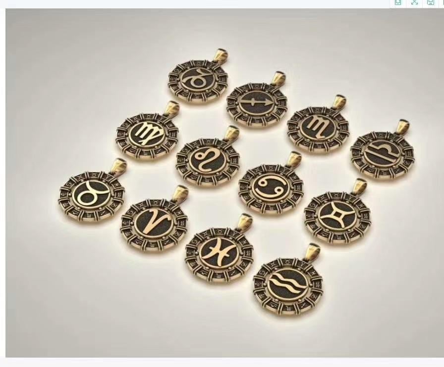 Exquisite simple accessories Stainless steel magnet constellation accessories