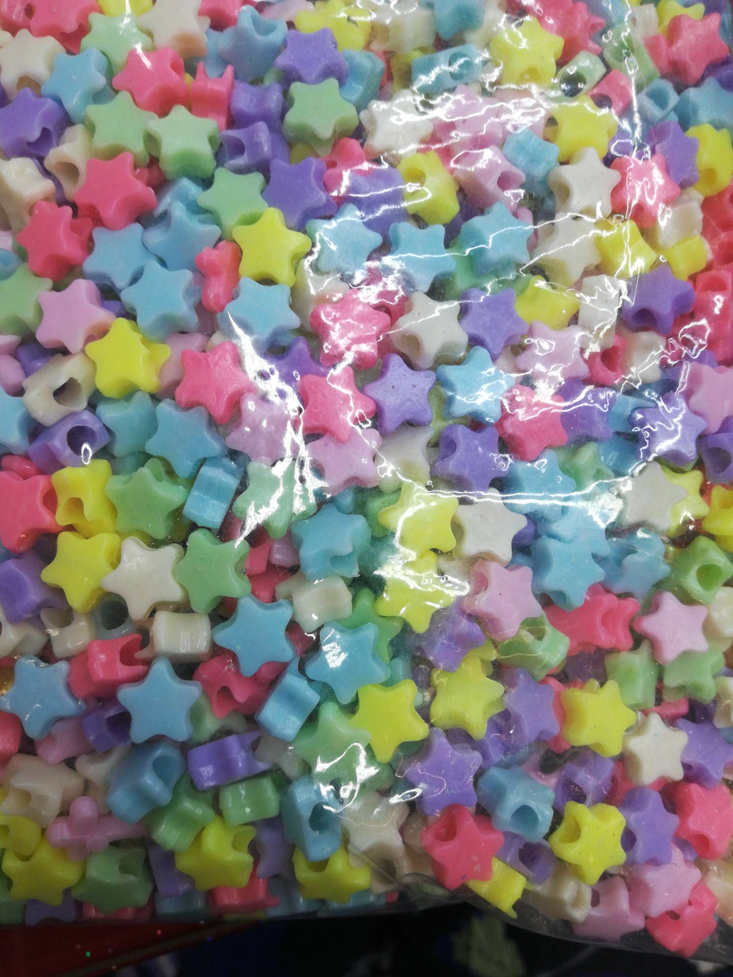 Mix light-colored large-hole five-pointed stars details Picture