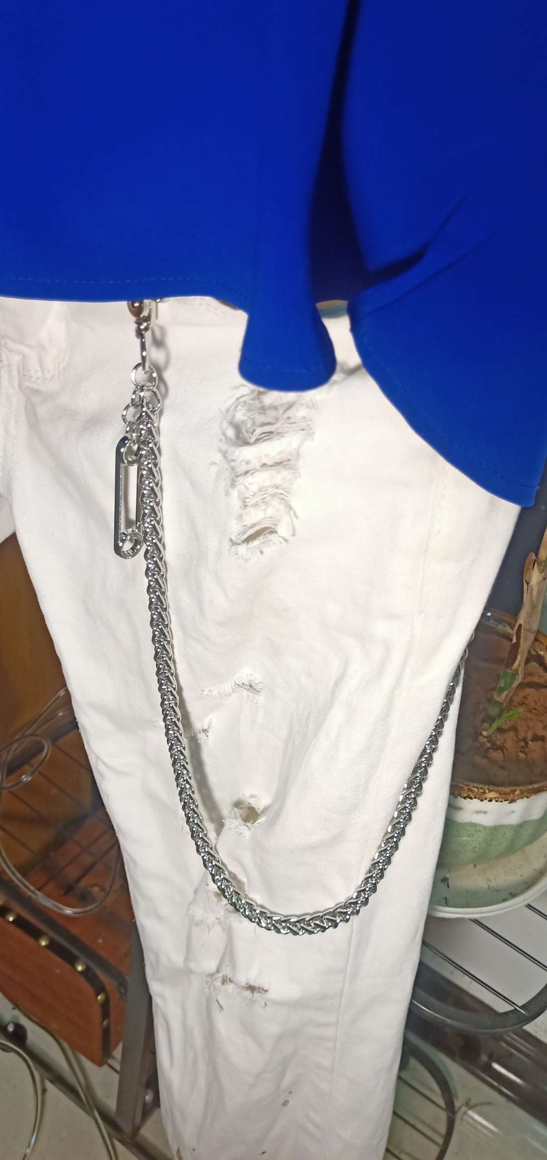 Haoyang accessories zipper head pants chain, fashion trend pioneer, punk personality dominant, manufacturers direct, design, production and sales as one, welcome new and old customers to order! thumbnail
