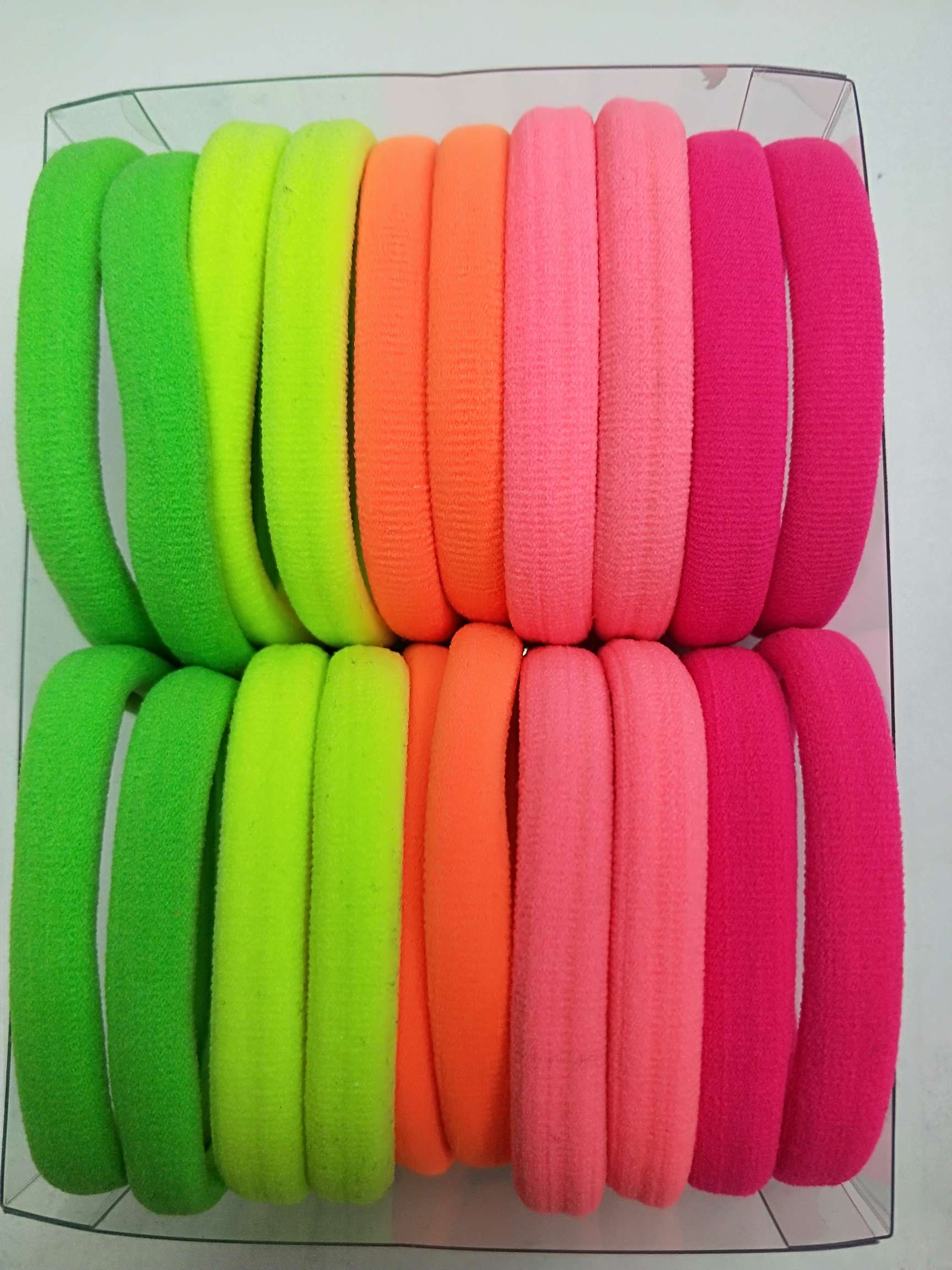 Fluorescent nylon rubber bands, boxes of 20 pieces thumbnail