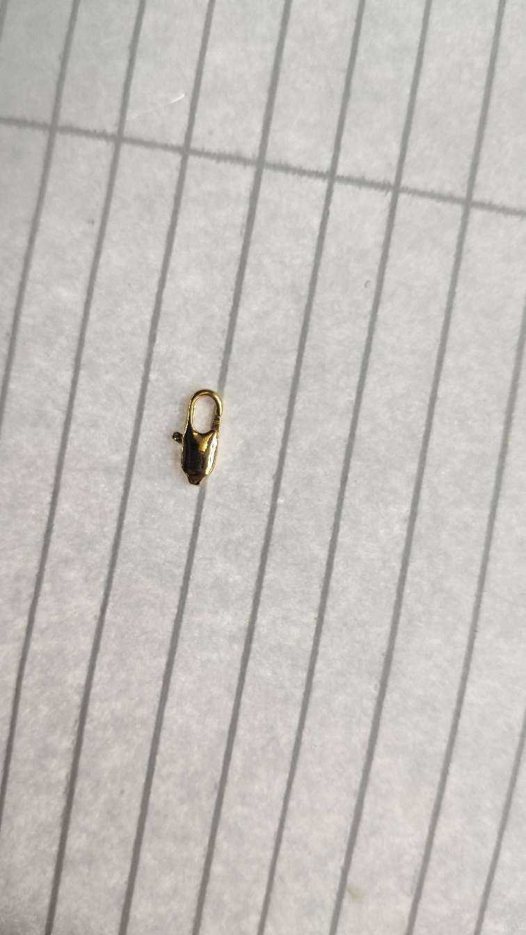 Genuine gold 801 lobster buckle, Yiwu Mingling Decoration Accessories Store V212354-7