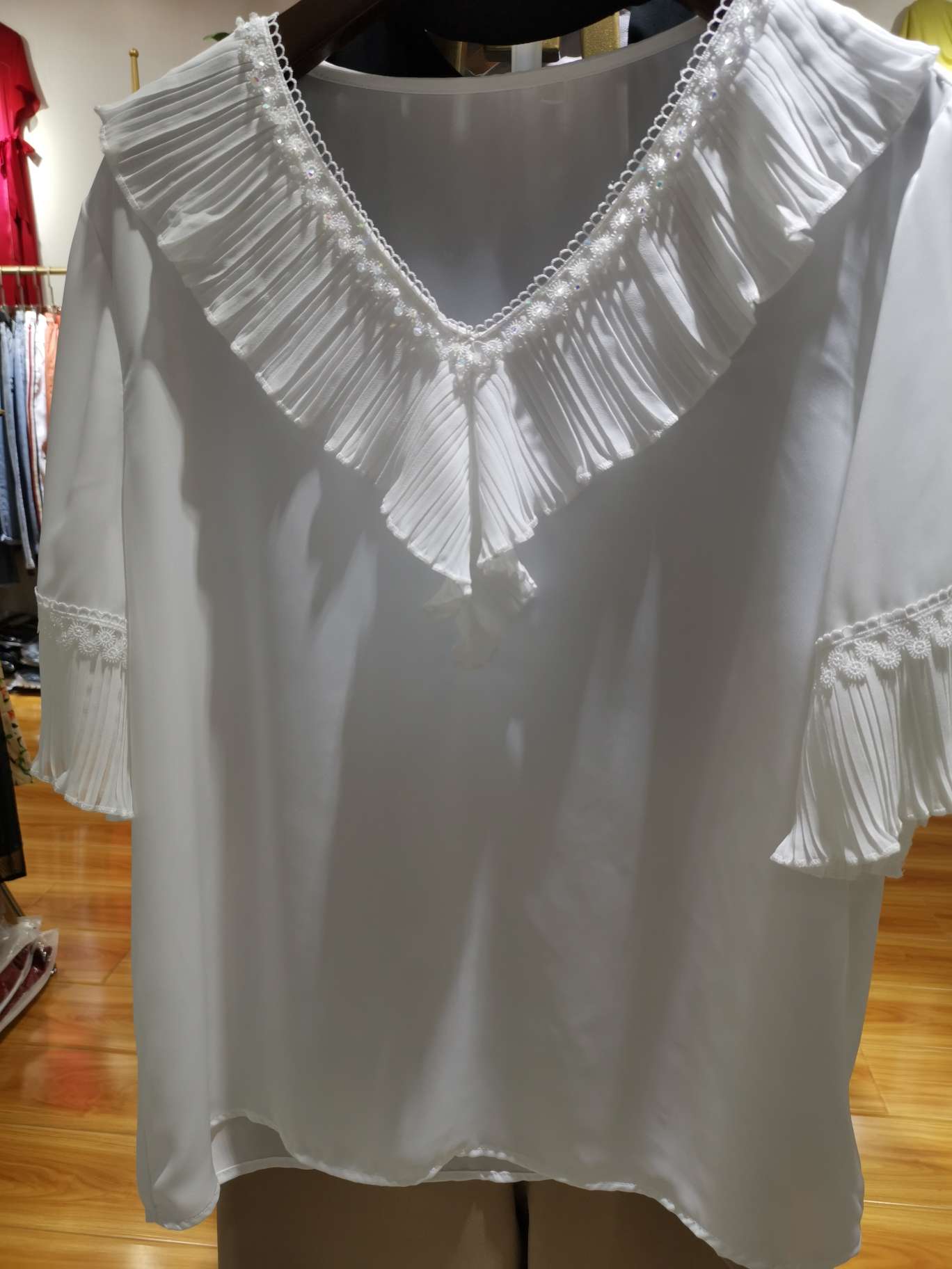 V-Neck Women's Casual Fashion Clothing Women's Long Top Coat details Picture