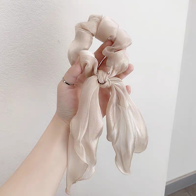 微光日韩ins仙女头绳简约气质发圈女网红蝴蝶结飘带发绳