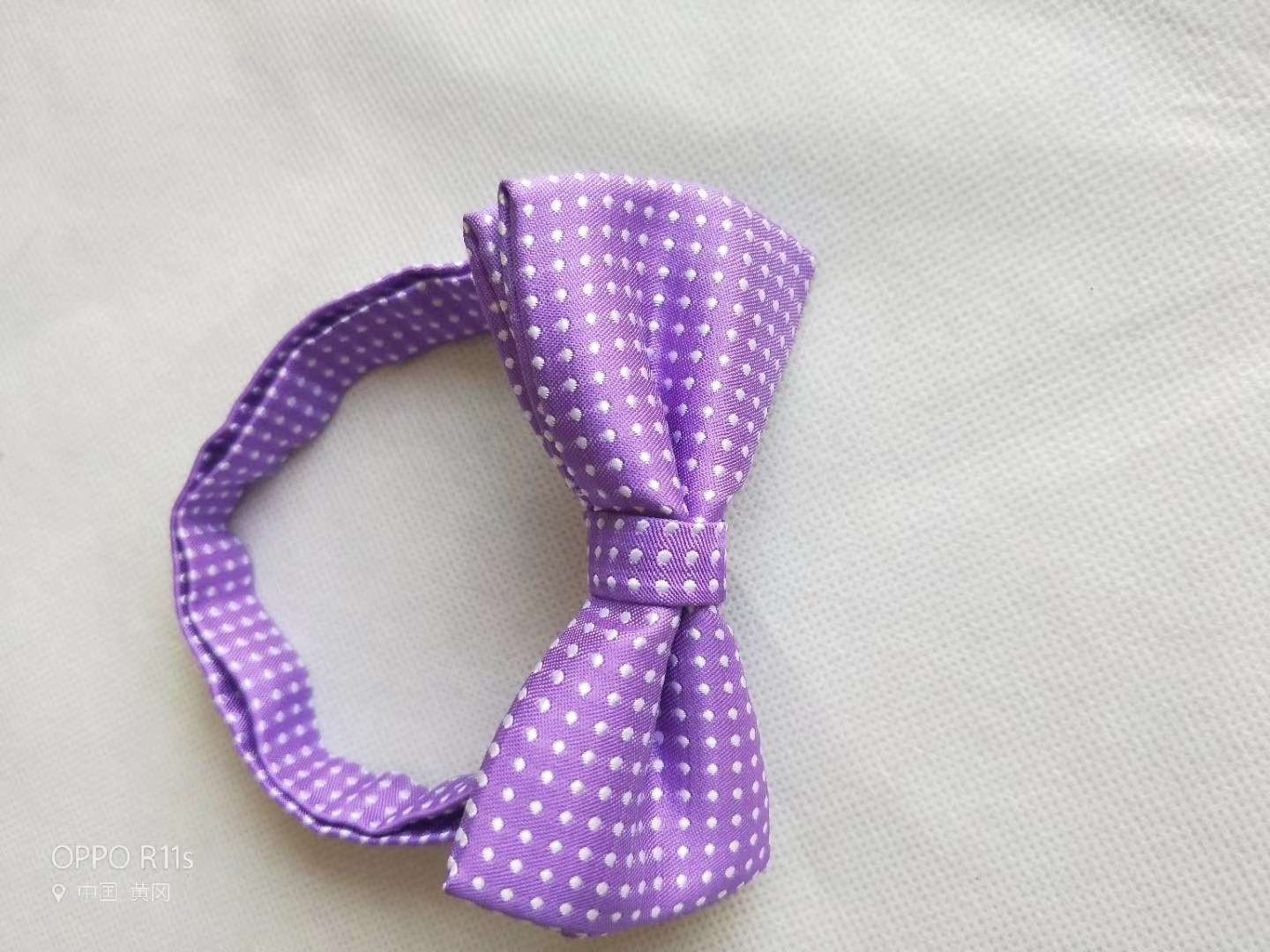 精致小领结/宠物用品领结/宠物狗猫领结白底实物图