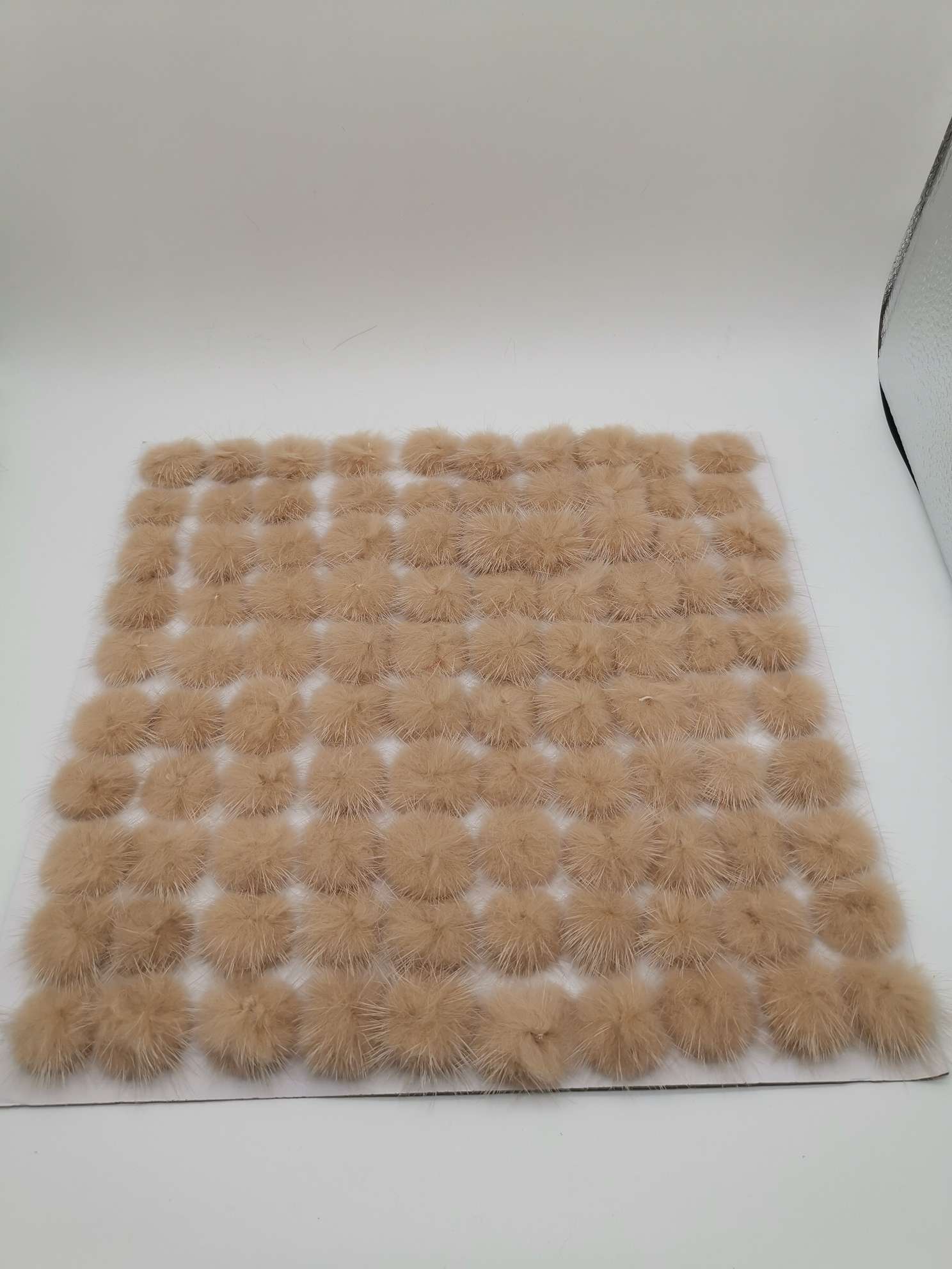 水貂球小3cm水貂毛每张100个 艾美儿皮草 商标 美丽丽 韩式 饰品配件详情图7
