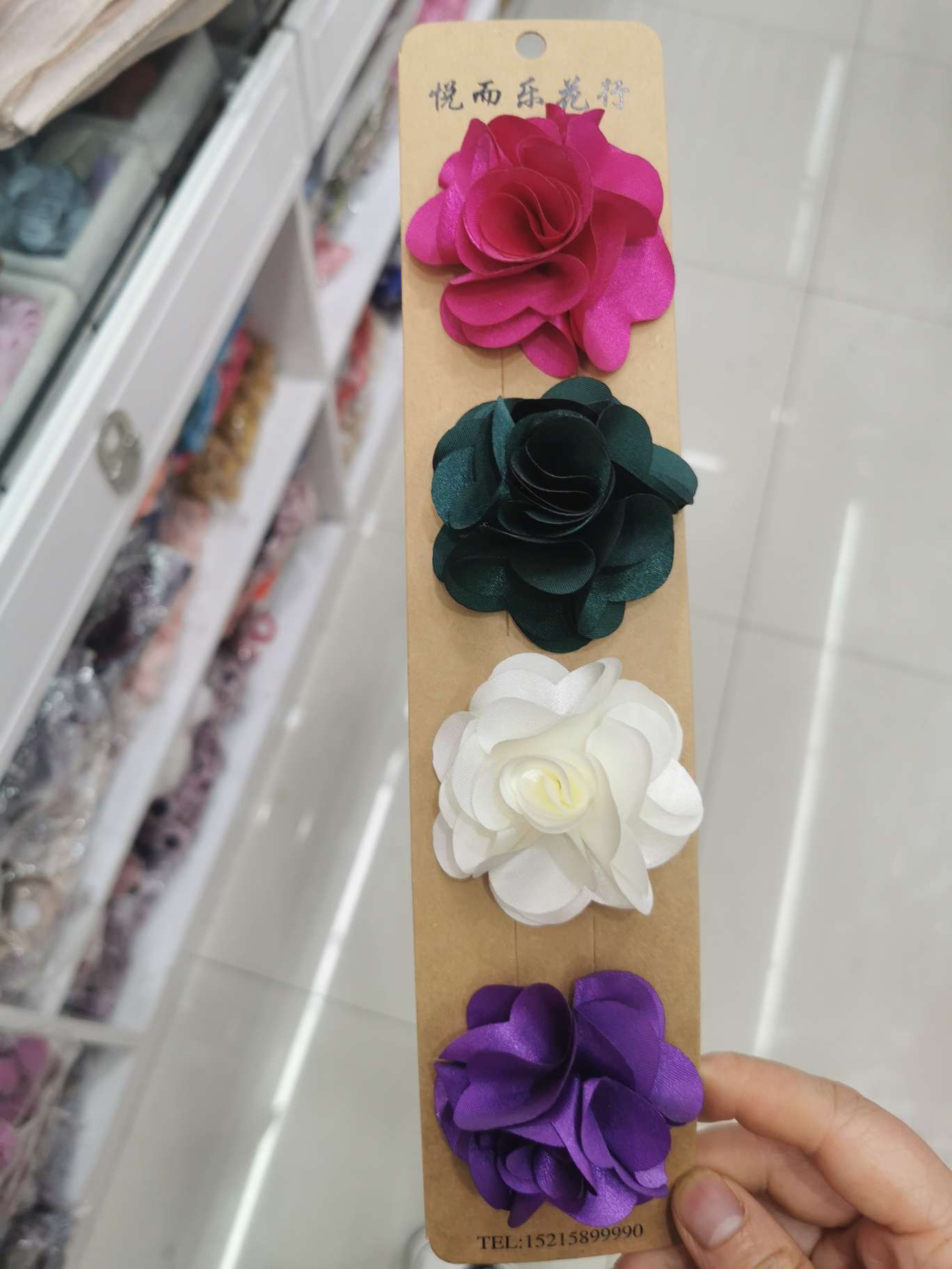 韩版百搭布艺花朵 diy饰品辅料服装鞋材配件花头