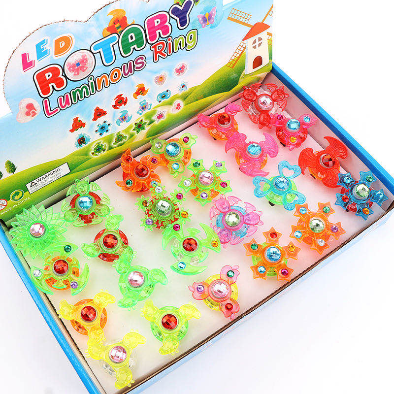 闪光陀螺戒指发光陀螺戒指玩具戒指儿童戒指产品图