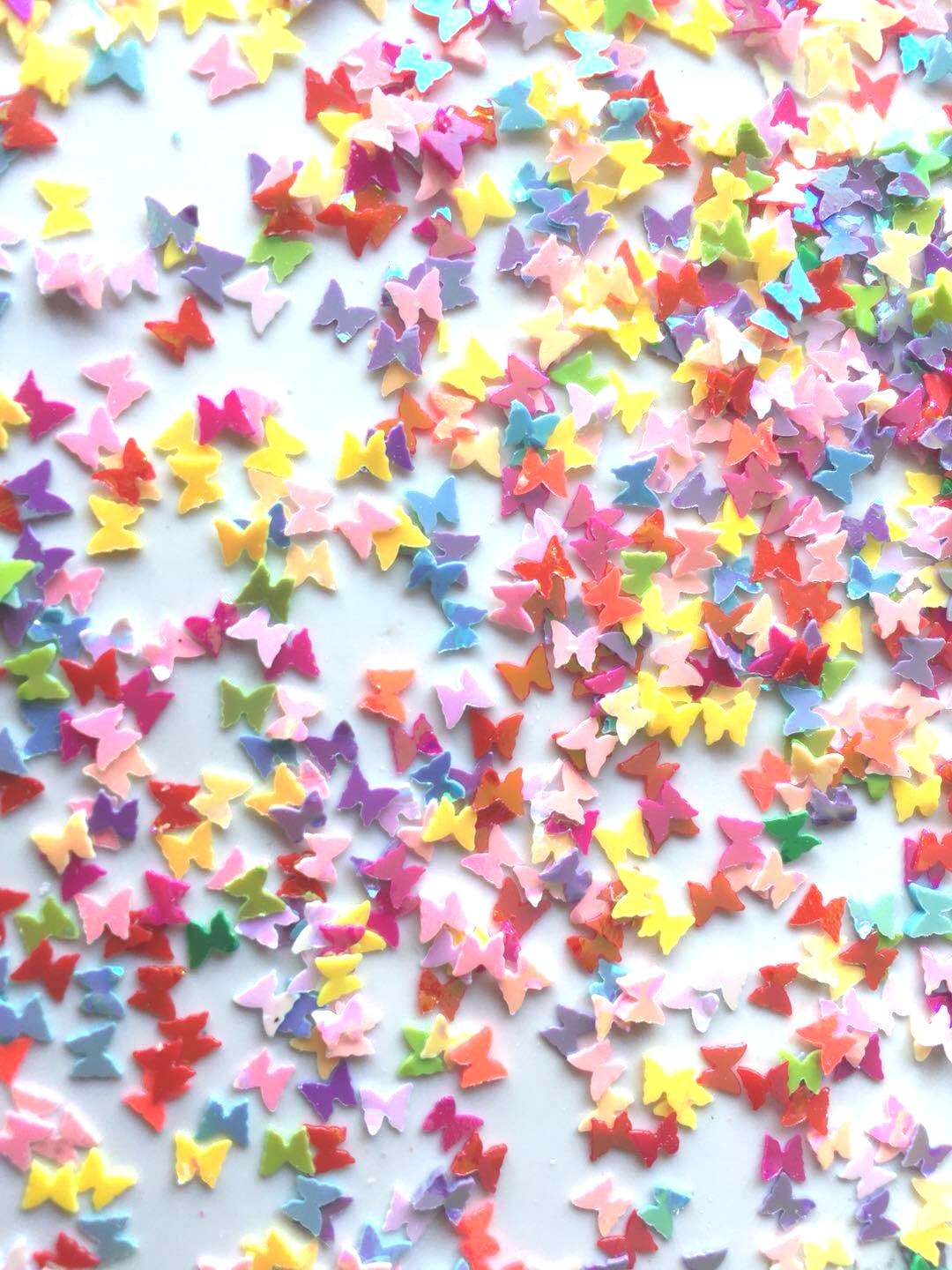 4 mm small butterfly sequins, crystal clay accessories, crafts decoration thumbnail