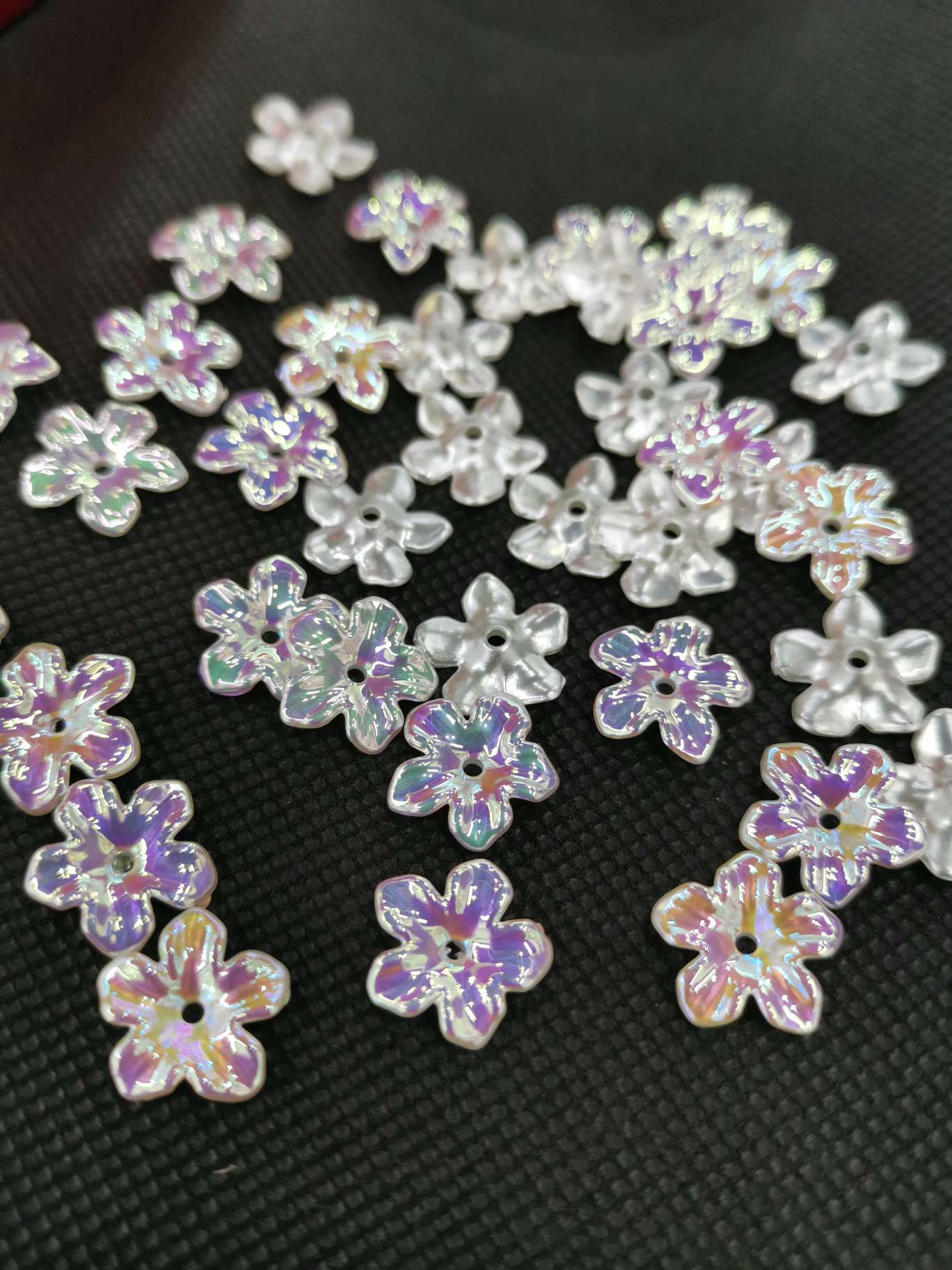 DIY electroplated Mabel flower and Hengyang bead jewelry accessories are popular online bestsellers details Picture