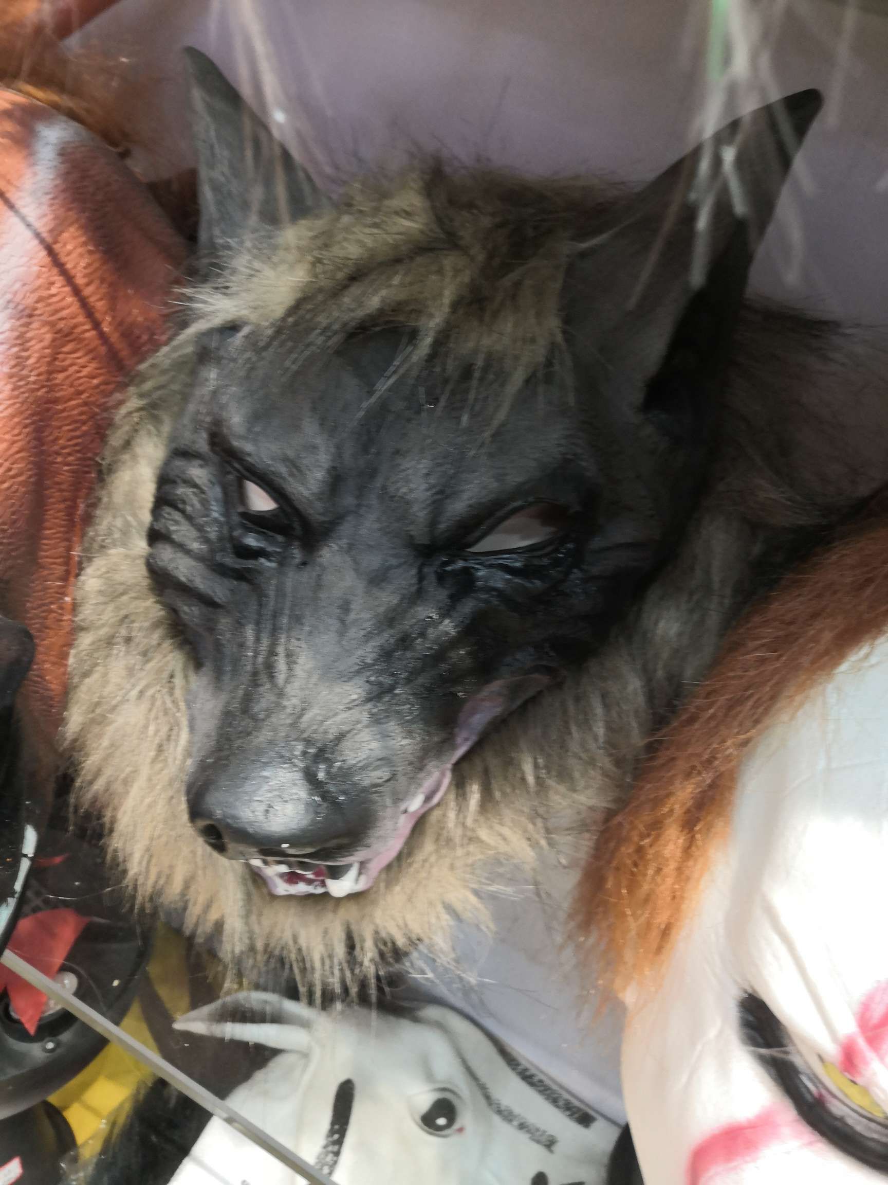 Wolf head mask details Picture