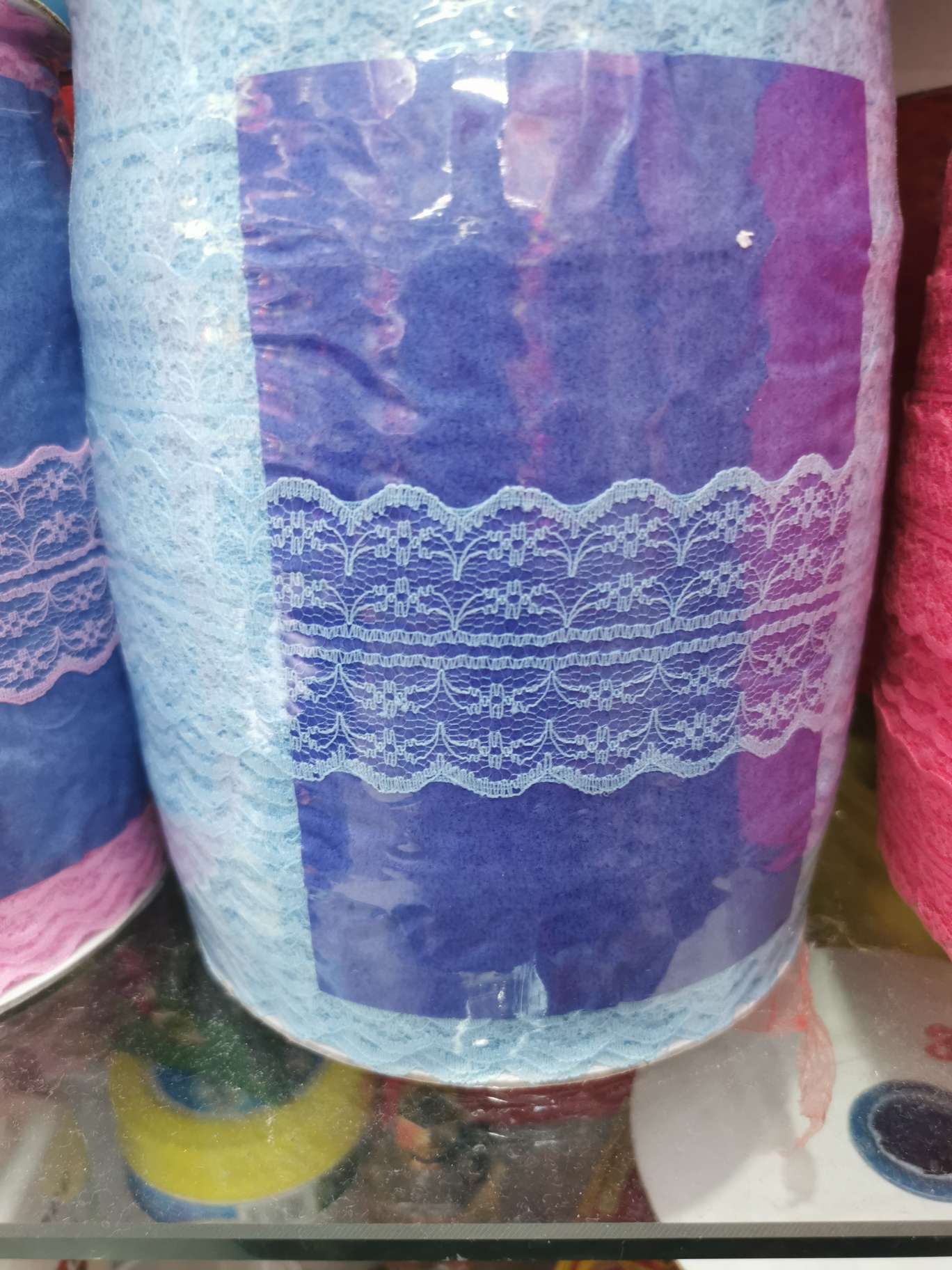 Manufacturers direct bilateral lace DIY handmade wreath lace color variety can be customized thumbnail