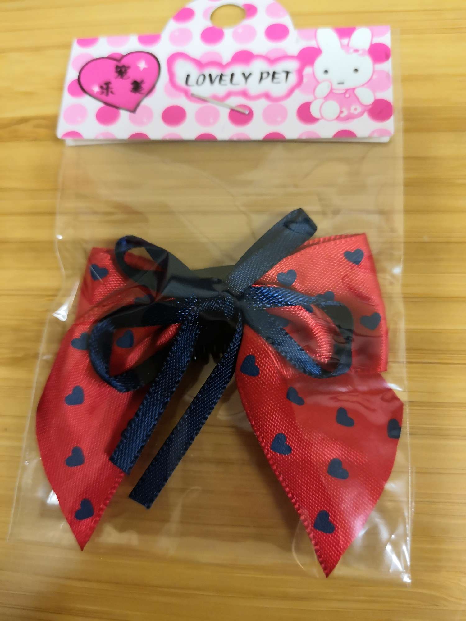 宠物用品头花/精致小领结花/蝴蝶领结头花白底实物图