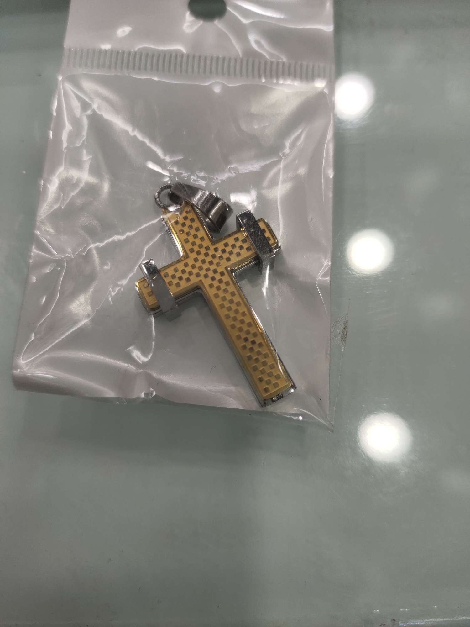时尚吊坠女潮网红简约气质项链男士吊坠网红爆款不锈钢十字架吊坠