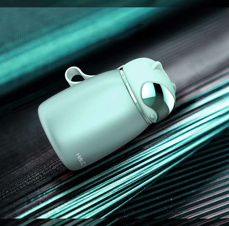 狸猫保温杯细节图