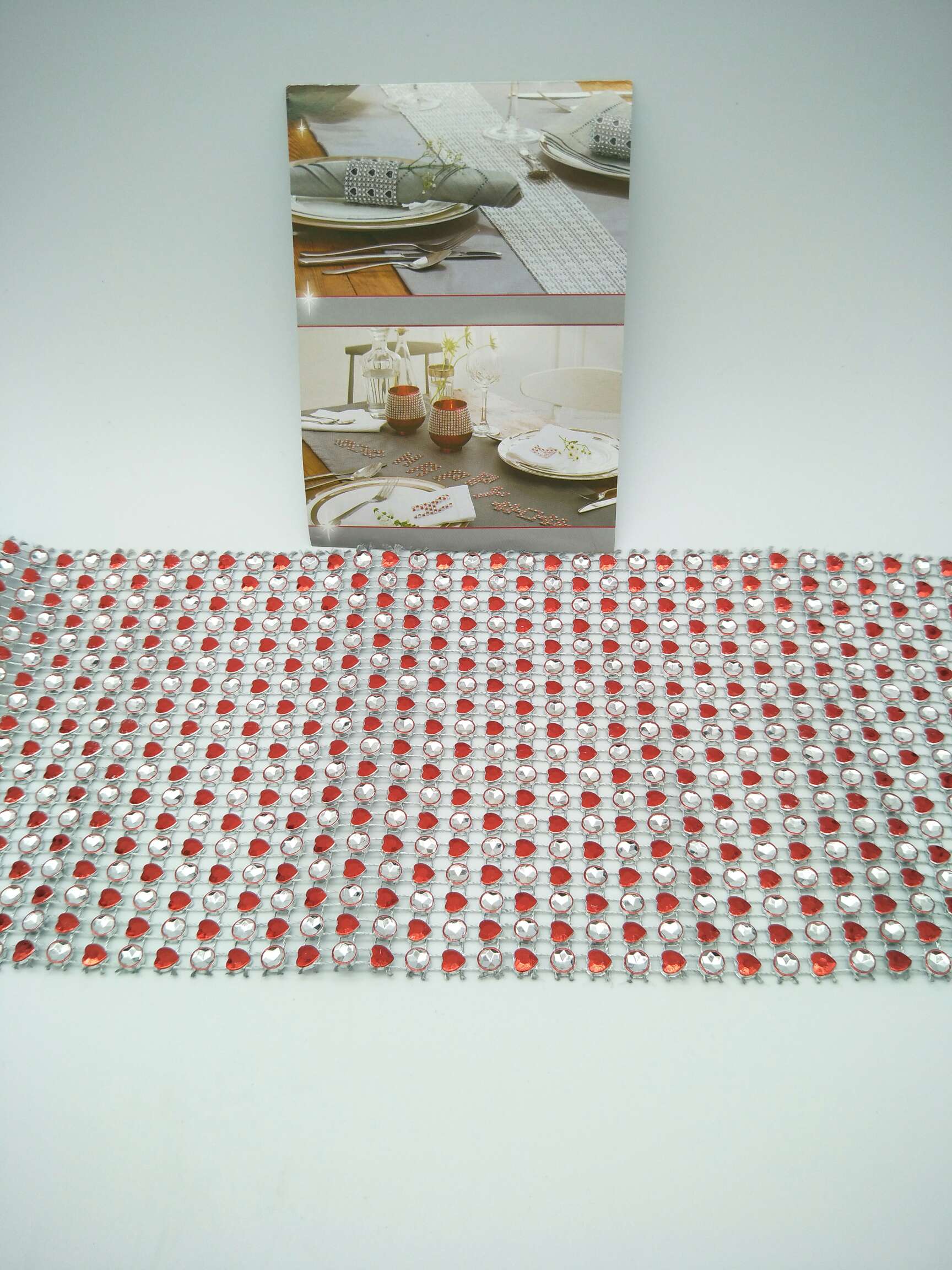 18排小桃心×1m排钻入opp袋包装
红色细节图