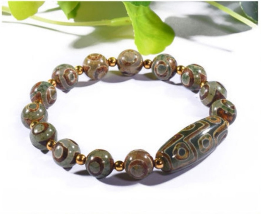 Rose Angel Tibetan-style antique Sky Pearl agate bracelet available in multiple styles for men, women and couples Item Picture