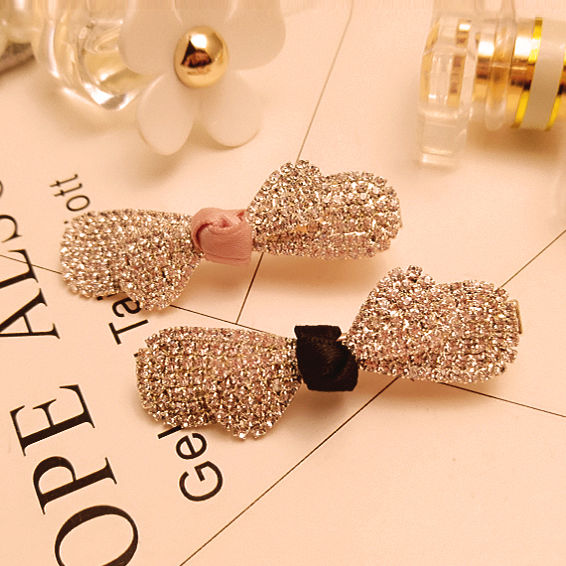 顶夹一字夹刘海夹子金属复古发夹女水钻韩国卡子头饰鸭嘴夹刘海夹详情图9