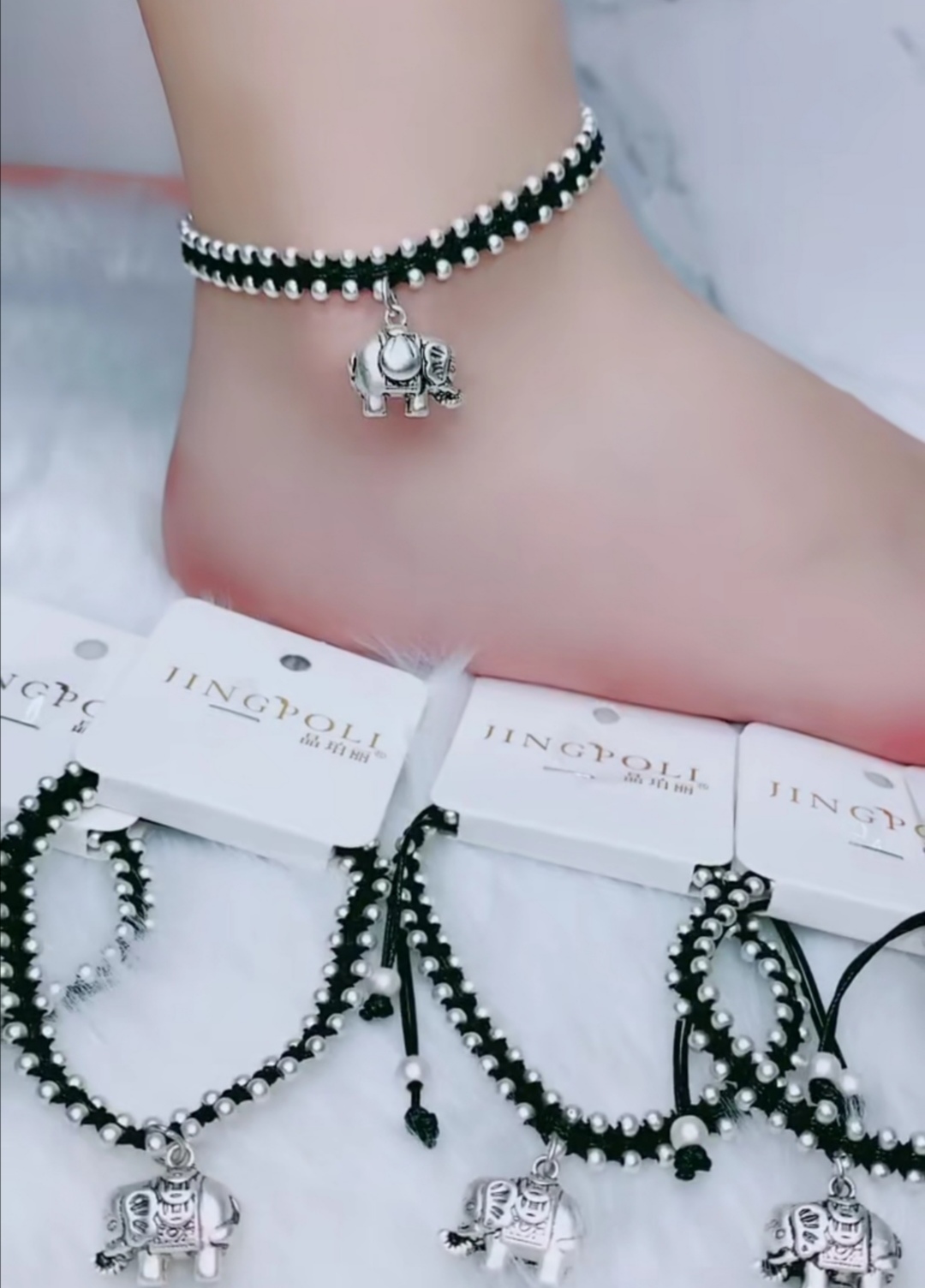 吉祥如意象脚链