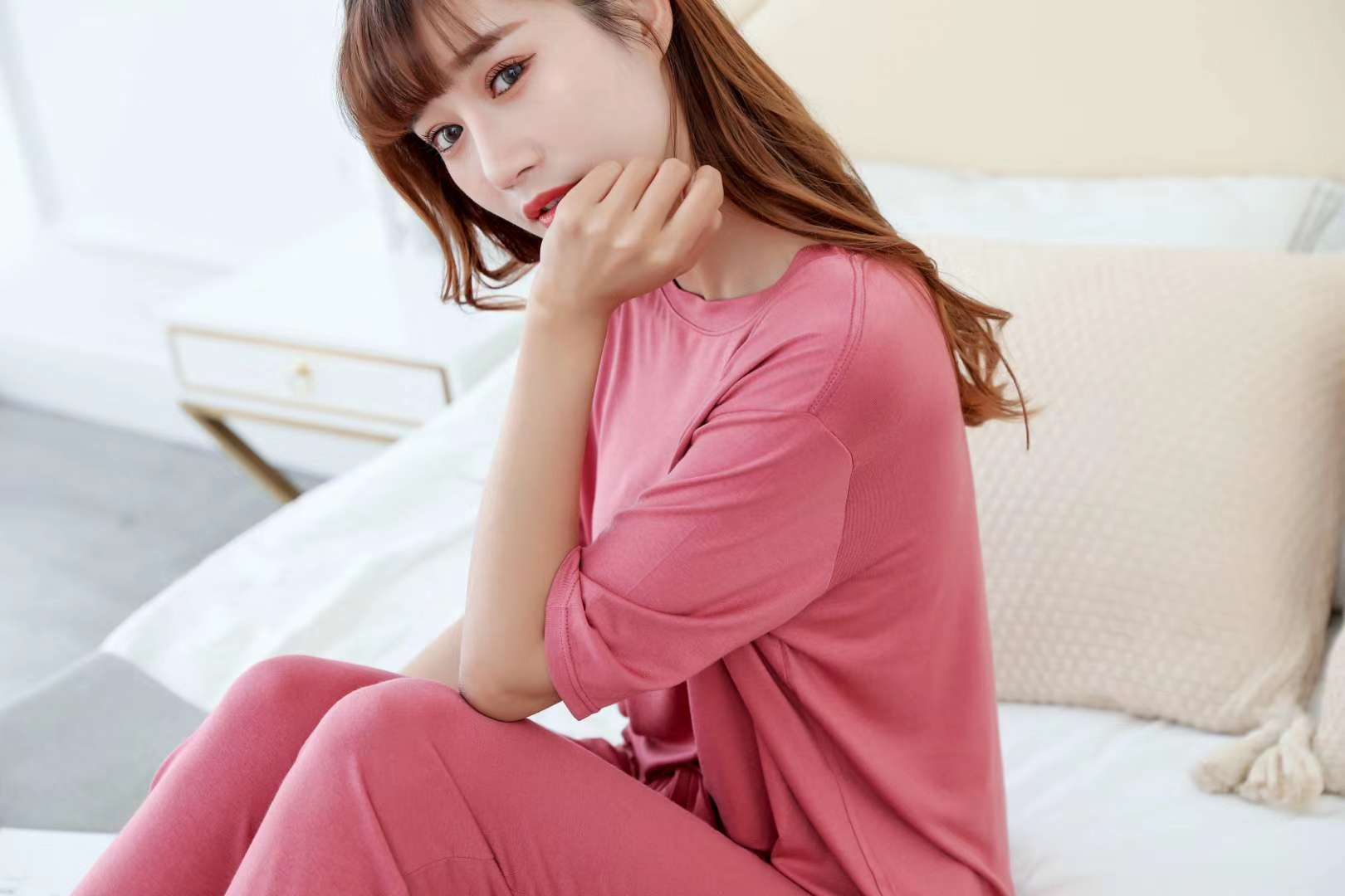 女士家居服实物图