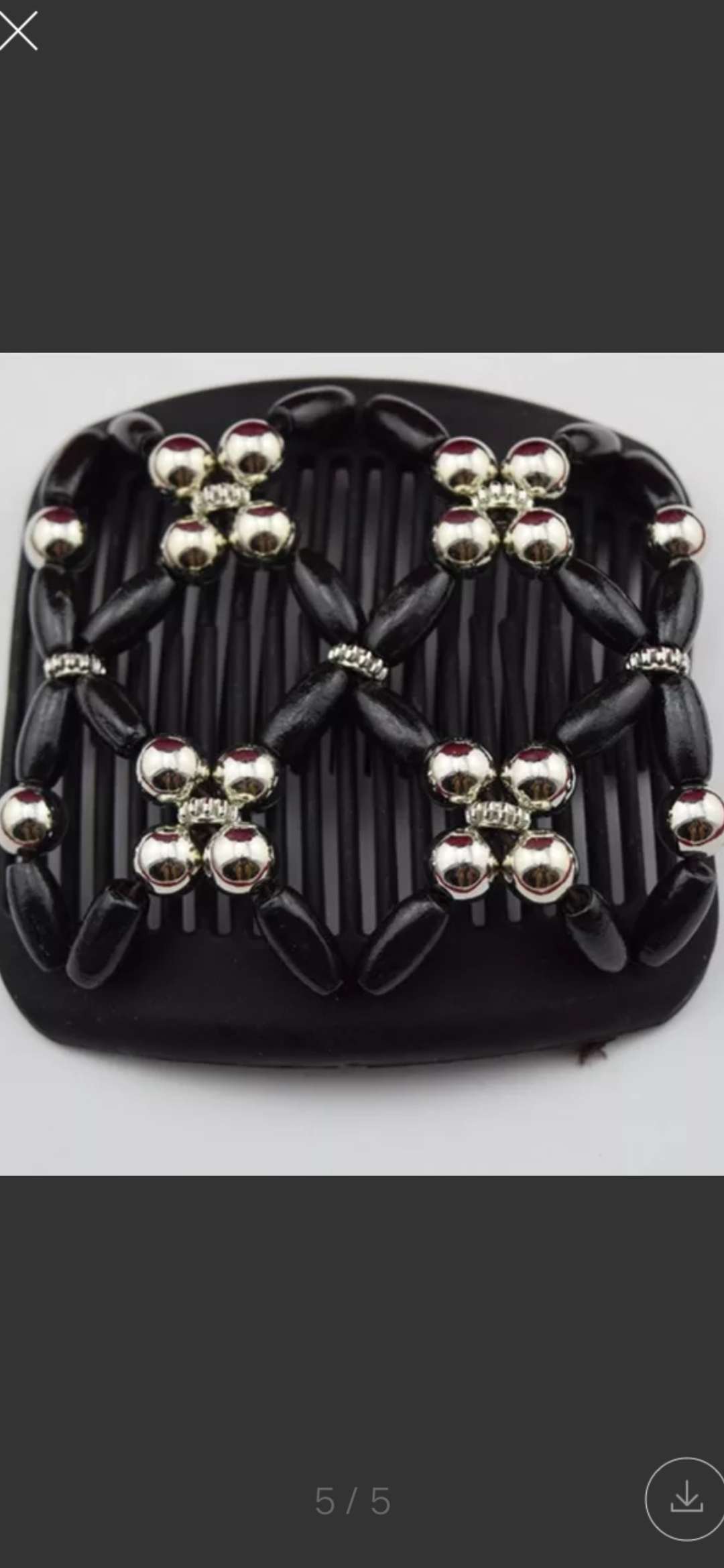 Electric round bead wood comb