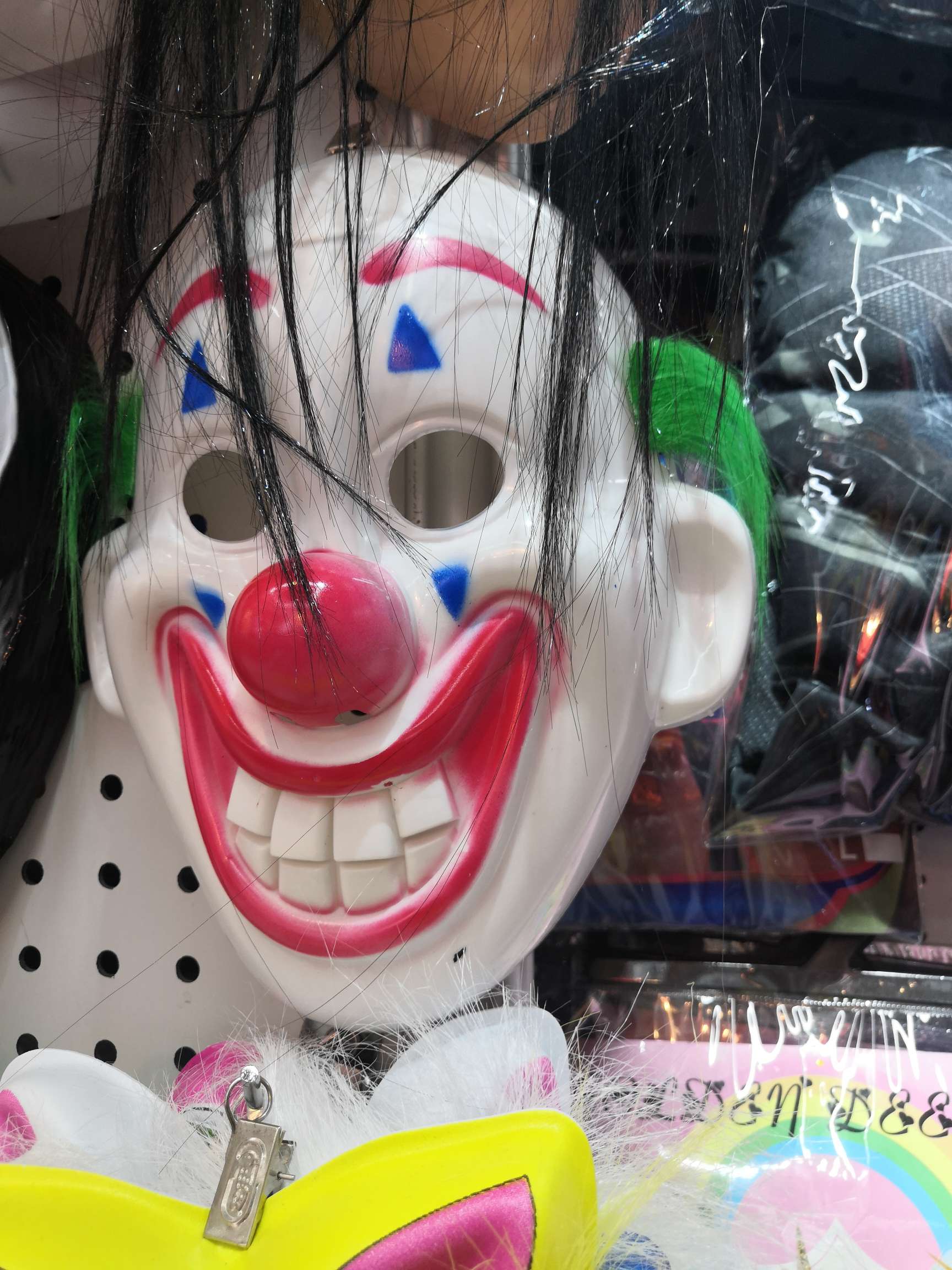 小丑塑料面具万圣节用品厂家批发详情图1