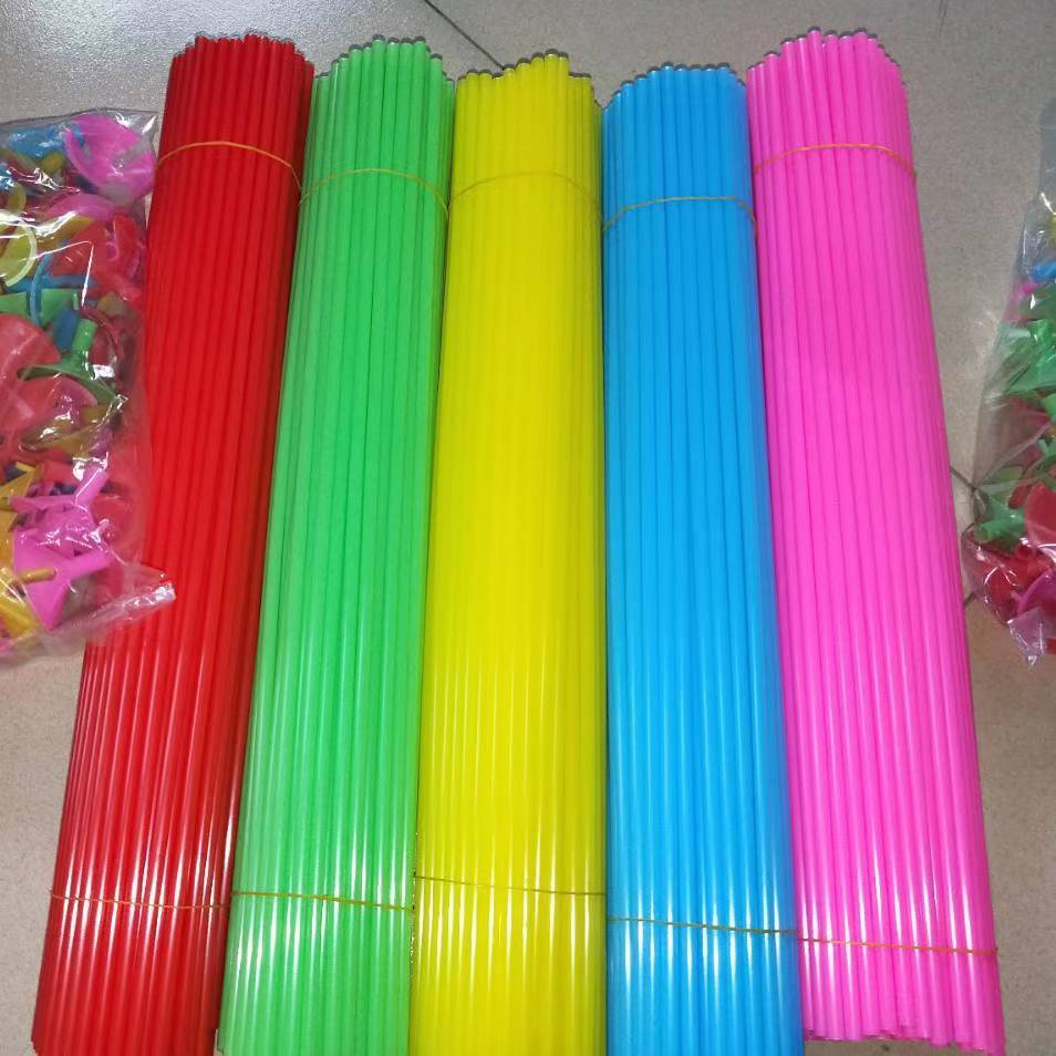 40-centimeter thickened balloon stick, colored balloon stick
