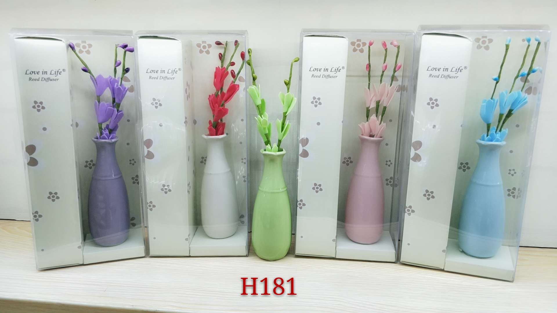 笑口常开陶瓷瓶家居室内香薰，净化空气，装饰工艺，时尚百搭款香薰仿真花香薰1