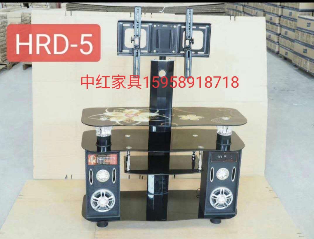 玻璃电视桌音响玻璃支架带挂架简易钢化玻璃电视柜多功能家用电视柜细节图
