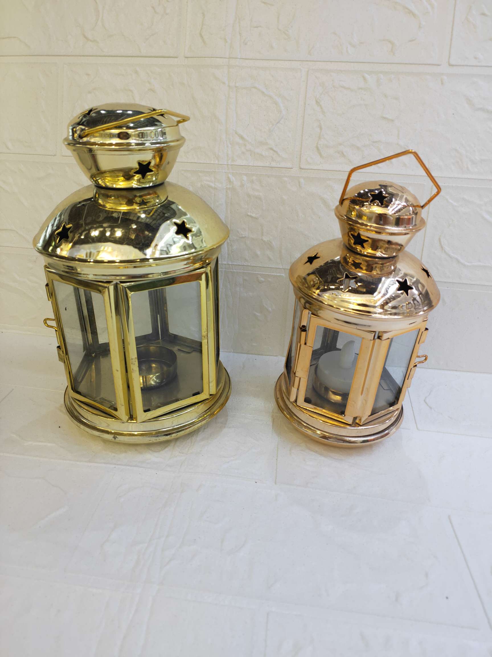 Gold-plated wind lamp