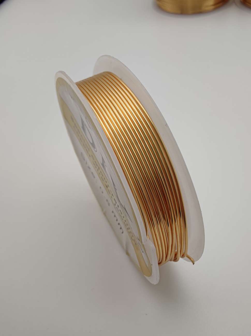 0.8保色铜线kc金新娘头饰保色铜丝线DIY手工制作头饰发簪材料缠花绕引线首饰美甲定型铜线戒指手镯编织等等产品图