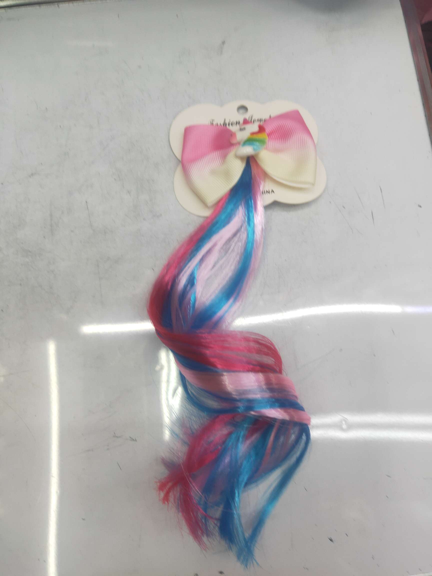 Rainbow bow wig thumbnail