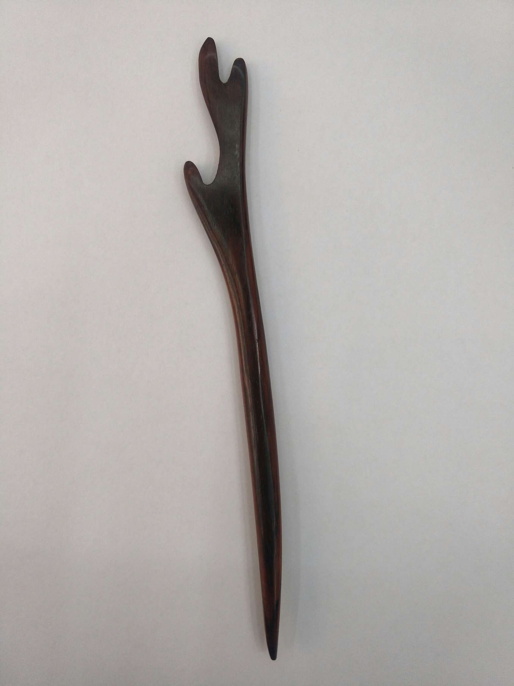 Vintage ethnic wind sandalwood plate hair classic hairpin red sandalwood antler thumbnail