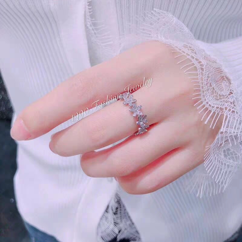 高级感戒指2020年小众韩国气质网红戒指白底实物图