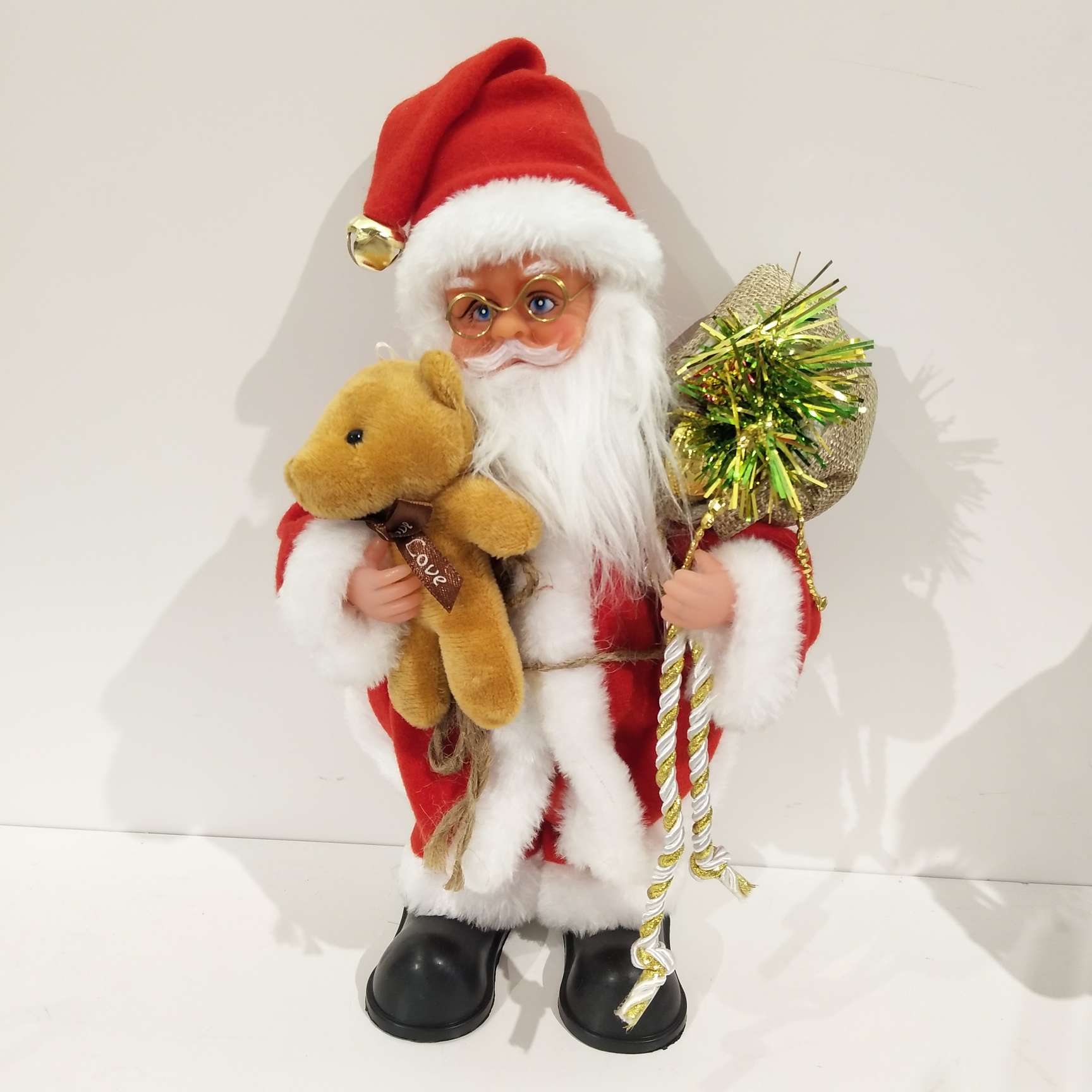 The manufacturer's new genuine Santa Claus backpack, cute bear holding, palace lantern, various styles, small electric, complete sizes, large Christmas gift wholesale, suitable for all Christmas venues details Picture
