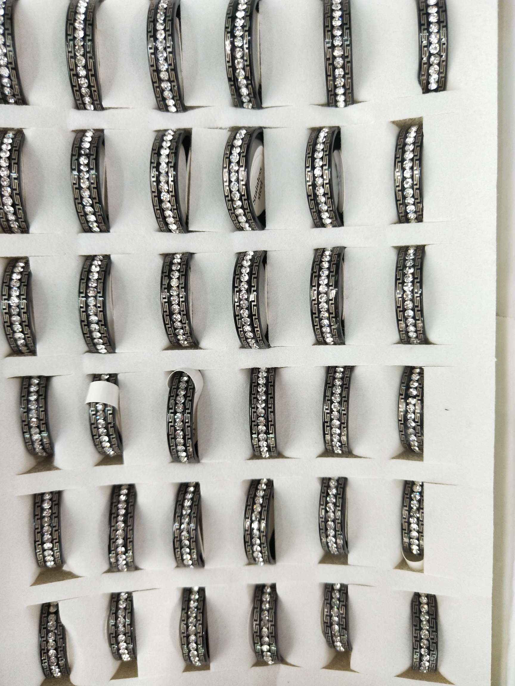 Black ring diamond ring
