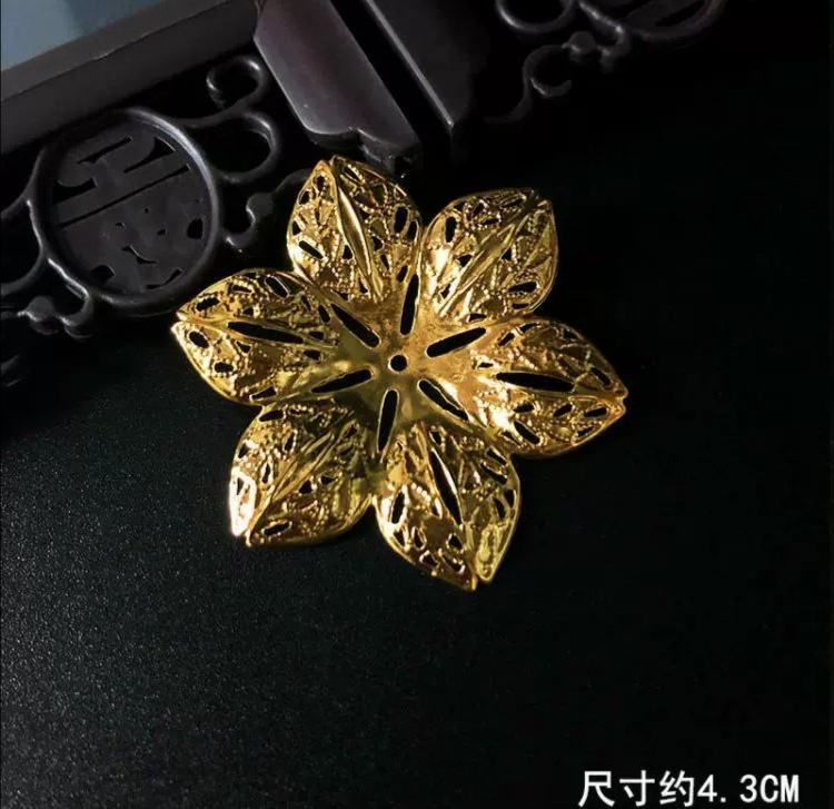 Diy hair accessories Hand-made fascinator metal pieces antique style pieces of gold thumbnail