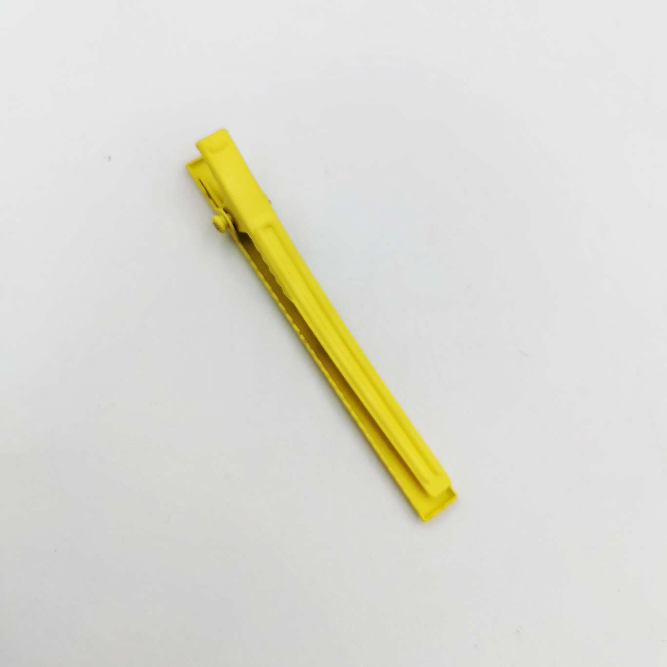 Ins Red Hairpin Rubber Paint One-Line Clip Color 6Cm Thin Square Clip Korean Version Simple Side Clip Diy Accessories Children Clip Handmade Materials New Bottom Clip Duck Beak Clip Bangs Clip Edge Clip Item Picture