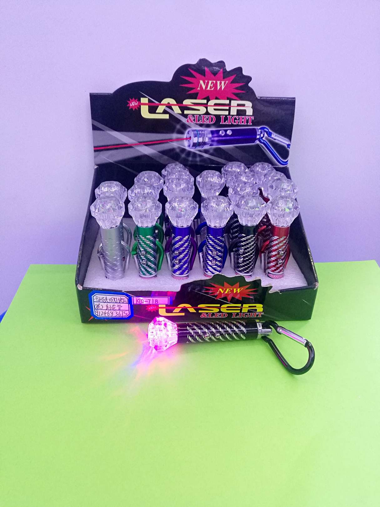 刻花管，玫瑰花头七彩灯十激光灯细节图