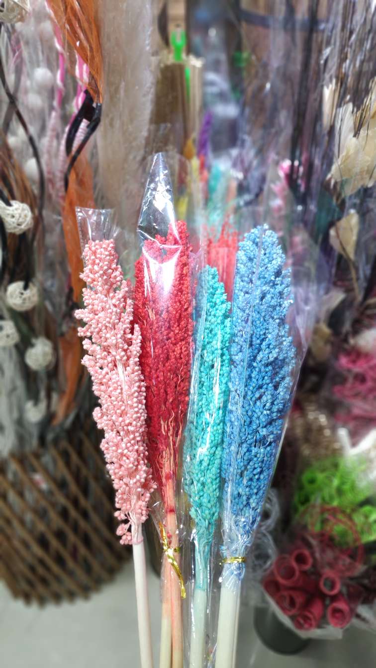 Simulation flower handicraft dried flower tree millet barley reed Queen Motherwort water willow dried flower immortal flower ash peony rose sorghum oat rice