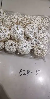 Rattan dry branches 3cm rattan colorful decoration rattan ground decoration, Christmas craft rattan paper ball Christmas ball immortal dry flowers dry branches all over the sky thumbnail