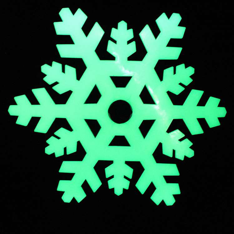 夜光圣诞雪花挂件夜光玩具批发