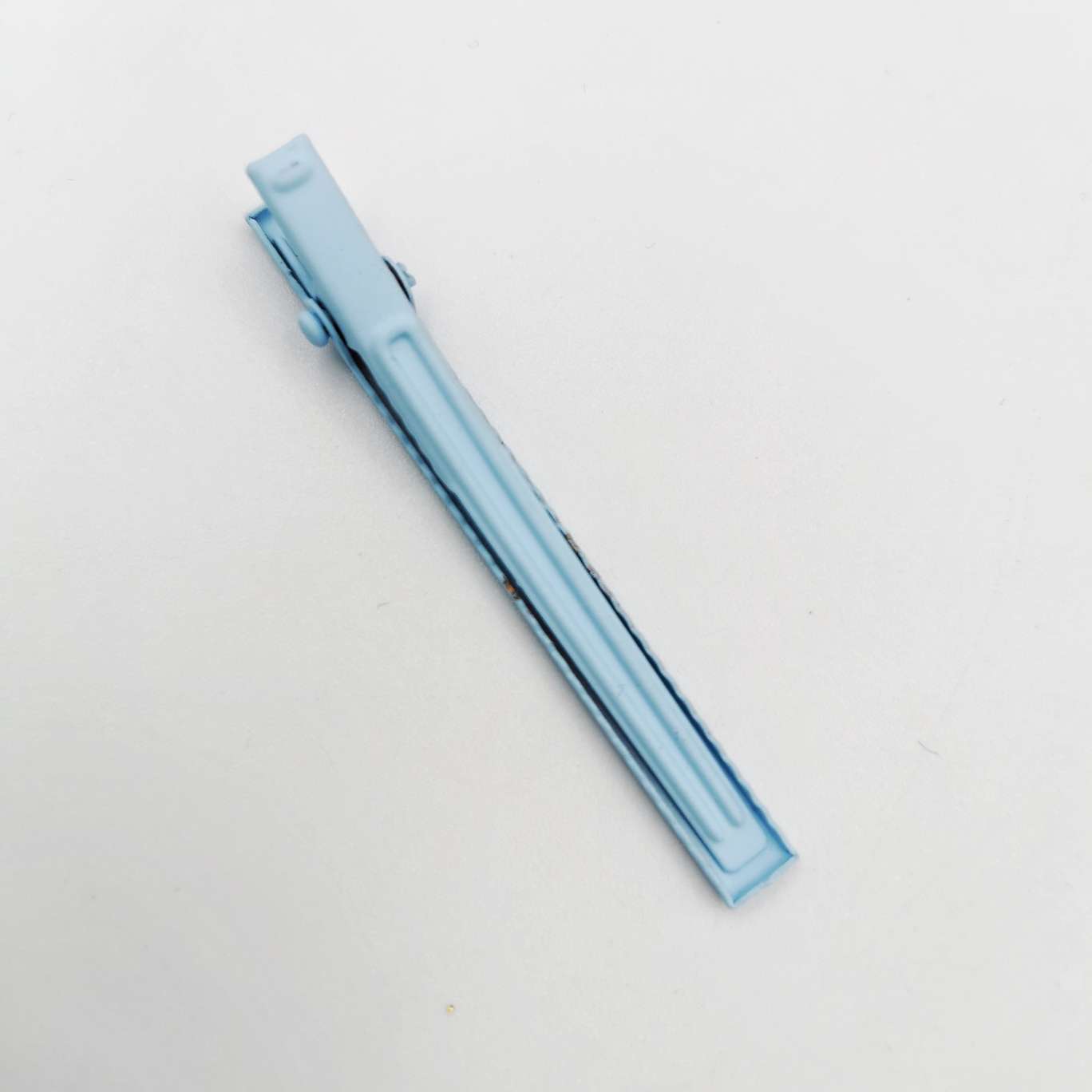 Ins Red Hairpin Rubber Paint One-Line Clip Color 6Cm Thin Square Clip Korean Version Simple Side Clip Diy Accessories Children Clip Handmade Materials New Bottom Clip Duck Beak Clip Bangs Clip Edge Clip Specification drawing