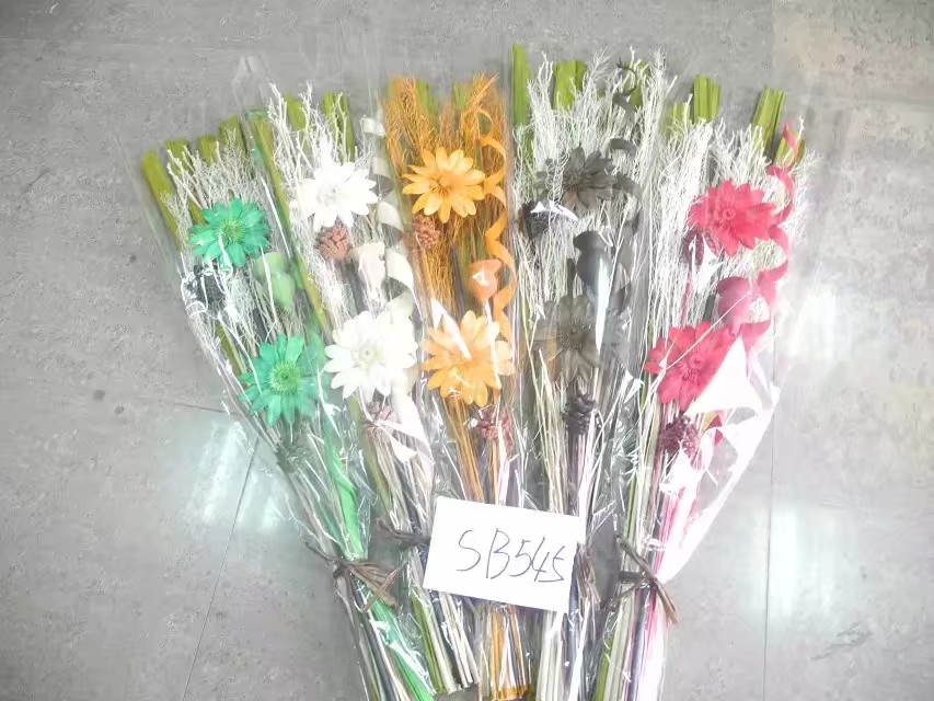 Artificial flower handicrafts: dried flowers, branches, millet, barley, reeds, Queen motherwort, water willows, dried flowers, everlasting flowers, rose bouquets, hay bouquets, floor-standing decorations Item Picture