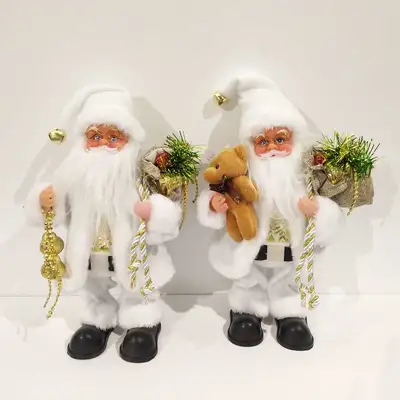 Manufacturer of new authentic Santa Claus white bear with bell style more than a variety of small electric size complete Christmas gifts wholesale applicable to major Christmas occasions gifts thumbnail