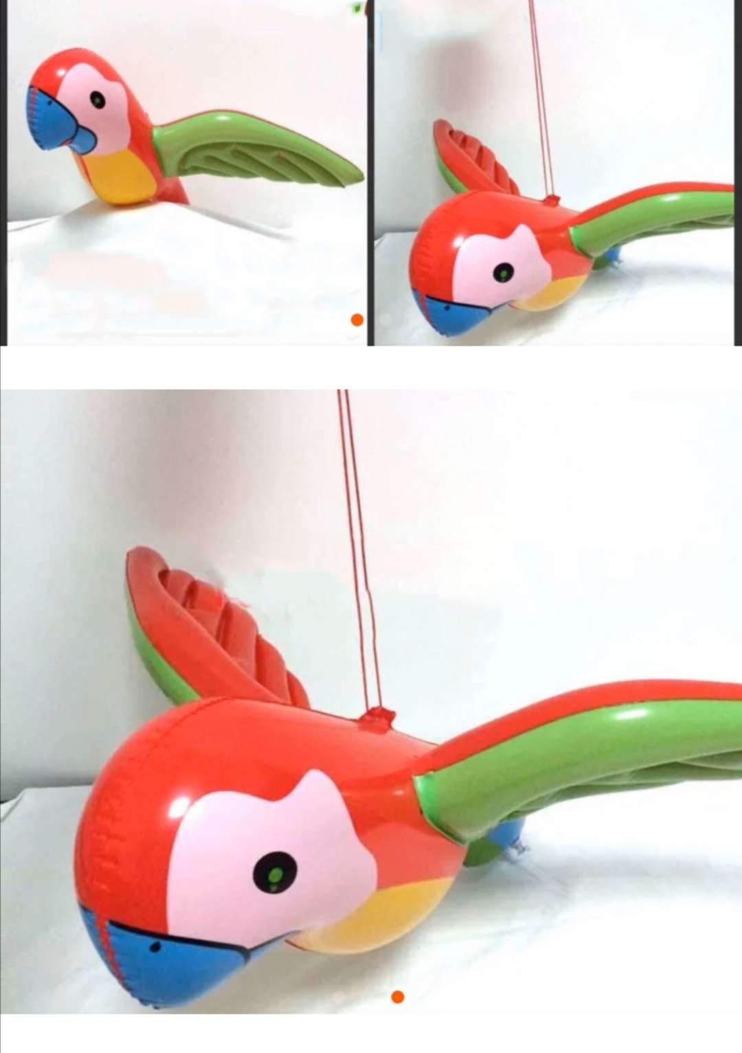 充气玩具鹦鹉细节图