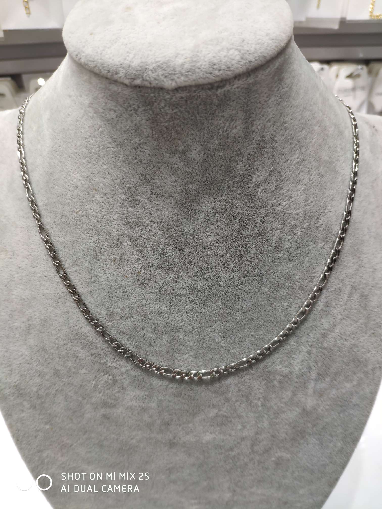 Stainless steel necklace.
