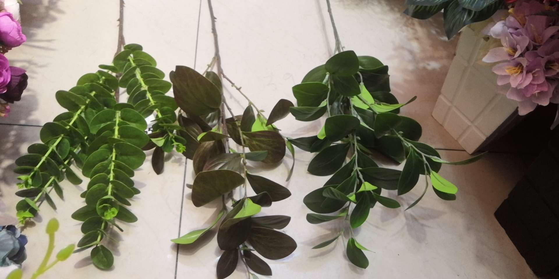Simulation Flower Leaf Apple Leaf Living Room Furnishing Home Decoration Single Fork Leaves