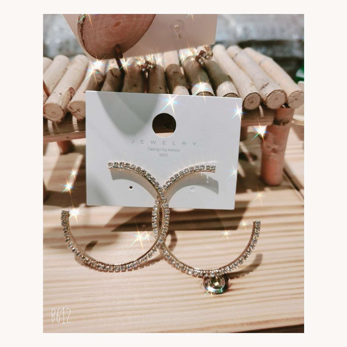 Hot style silver needle c-shaped earrings thumbnail