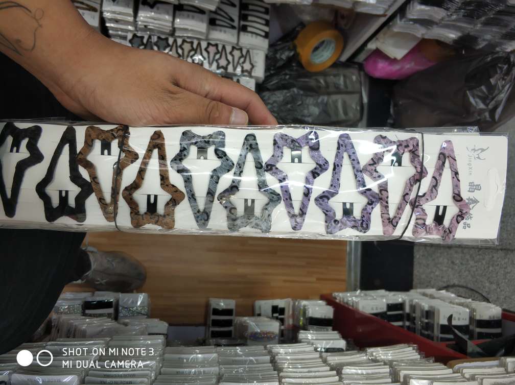 10 bb clips for 7 cm 5 star colored yarn thumbnail